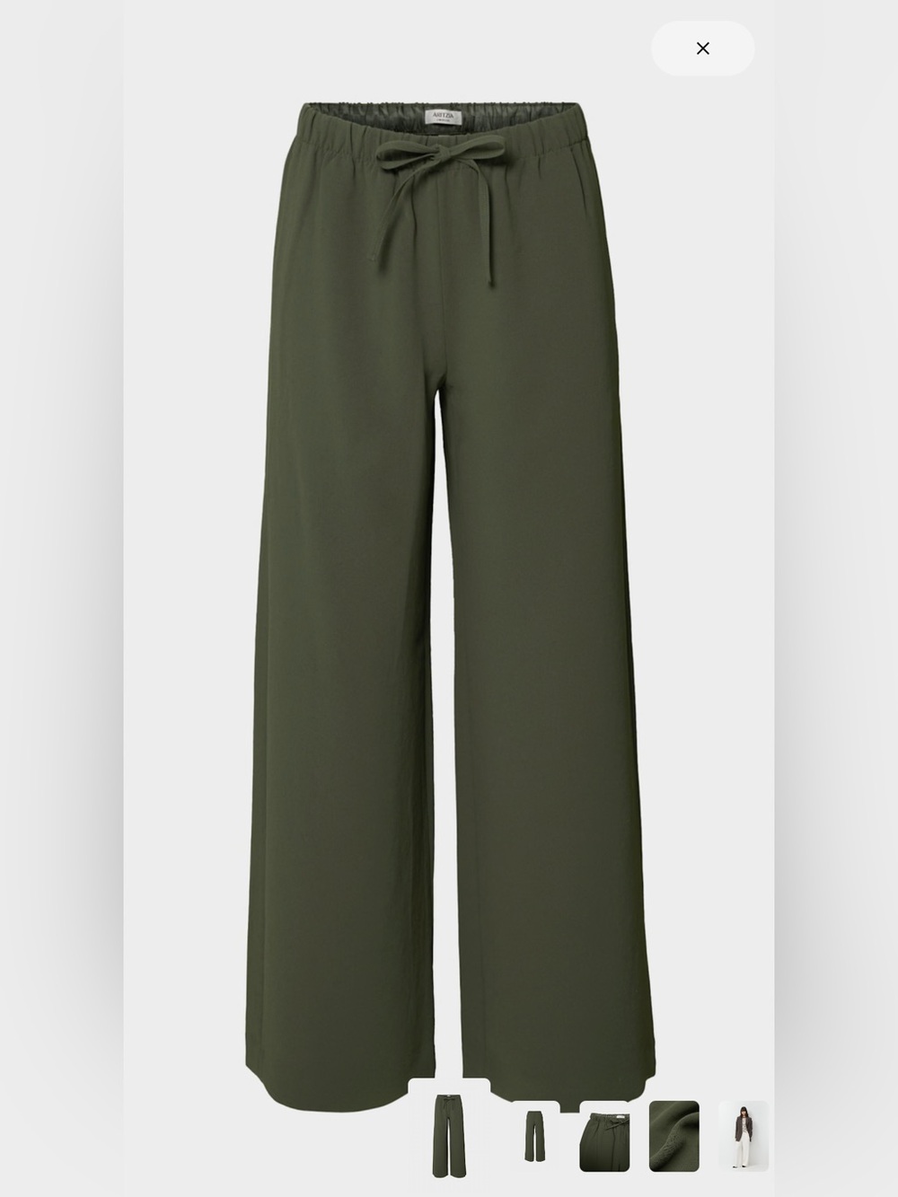 NWT Aritzia The Lodge Pant in Dark Olive